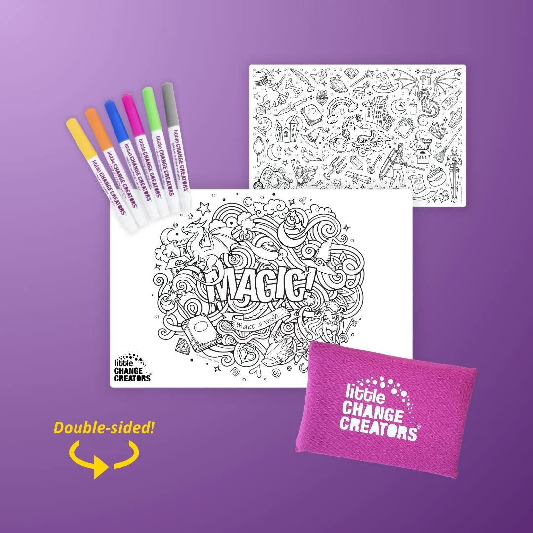 MAGIC! Pocket Reusable Colouring In Set