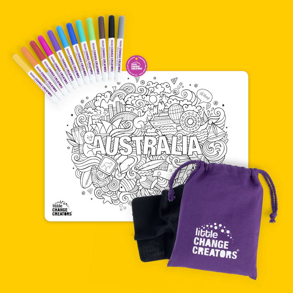 AUSTRALIA Re-FUN-able™ Colouring Set