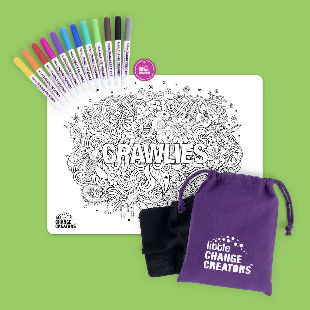 CRAWLIES Re-FUN-able™ Colouring Set