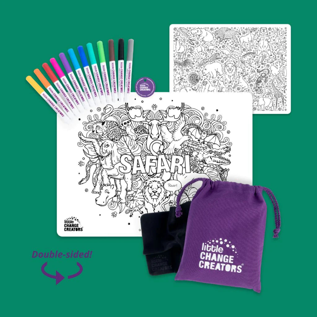 SAFARI Re-FUN-able™ Colouring Set