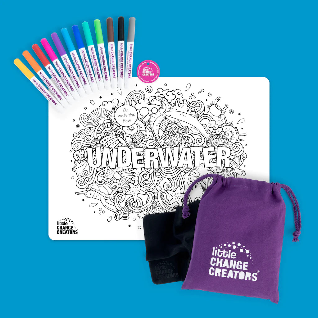 UNDERWATER Re-FUN-able™ Colouring Set