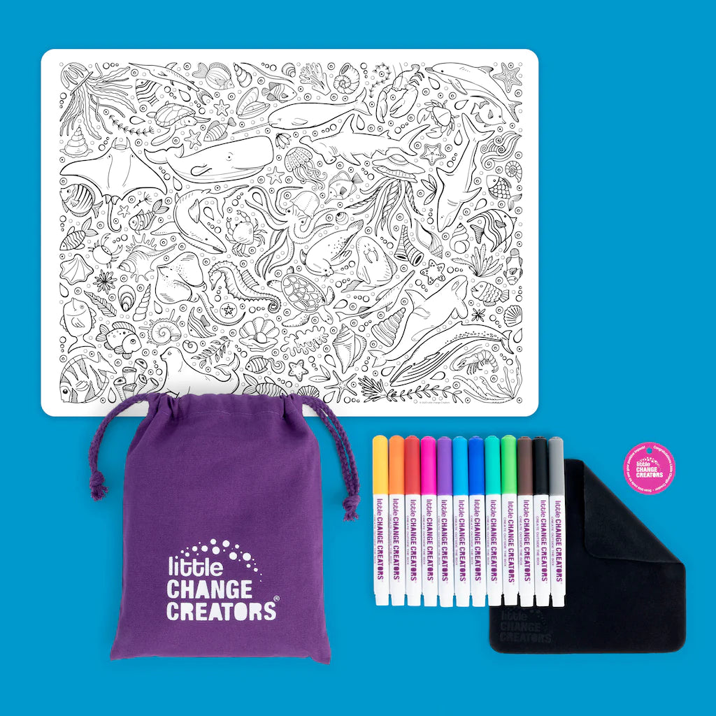 UNDERWATER Re-FUN-able™ Colouring Set