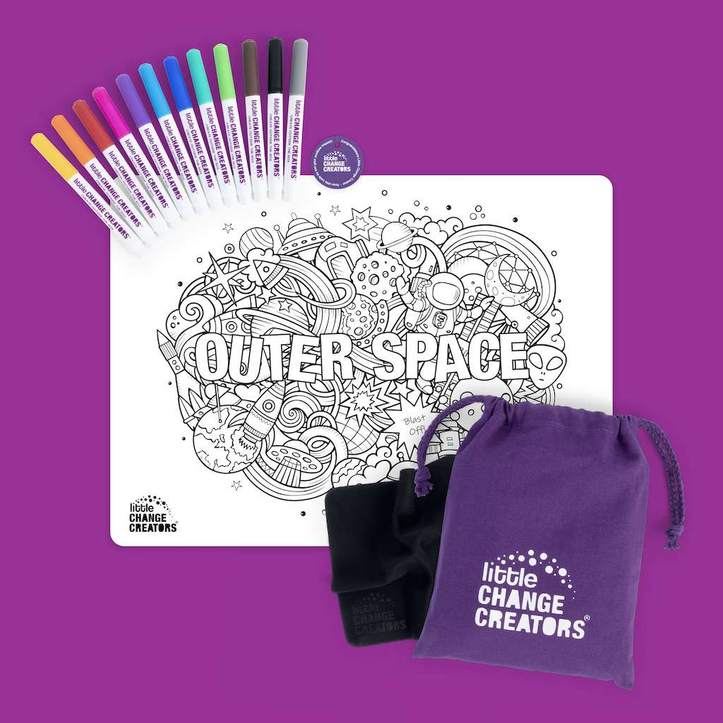 OUTER SPACE Re-FUN-able™ Colouring Set