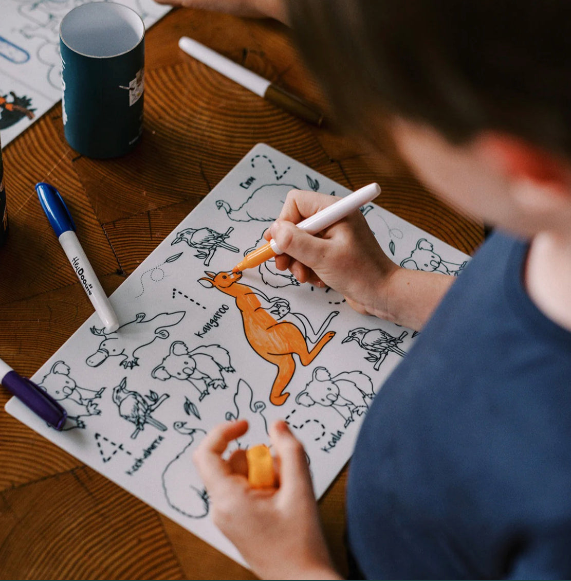 Mini Hey Doodle Reusable Colouring Mat