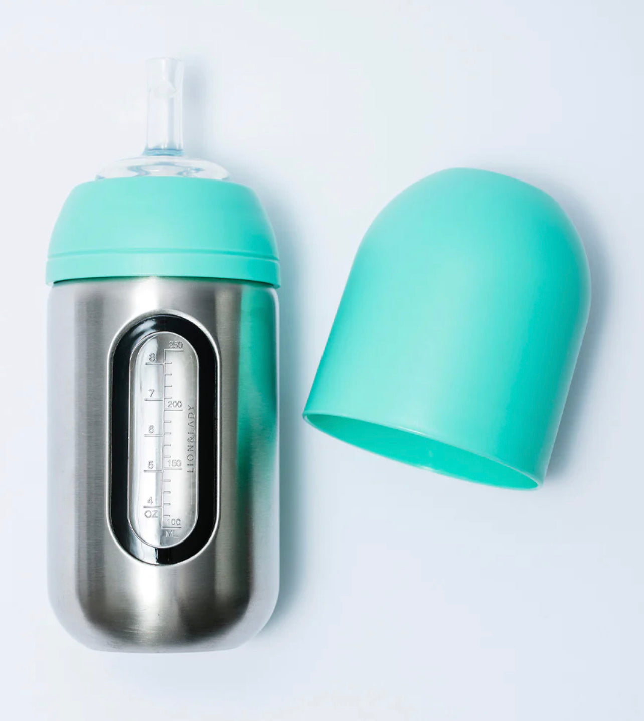 Lion And Lady Stainless Steel Straw Bottle 350ml