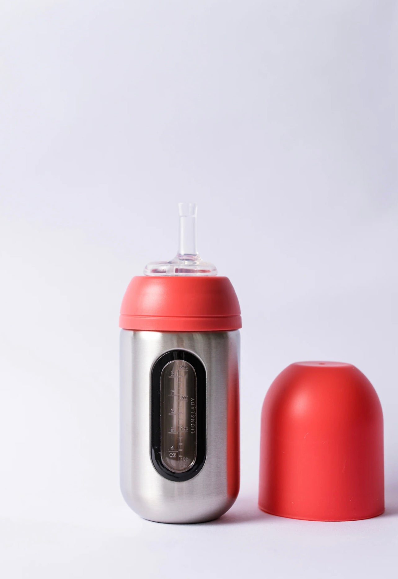 Lion And Lady Stainless Steel Straw Bottle 350ml