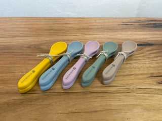 Silicone spoon and fork set