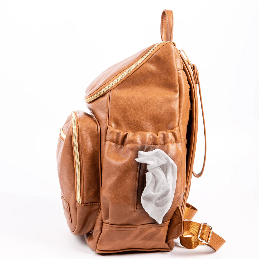 Florence Vegan Leather Nappy Bag Backpack