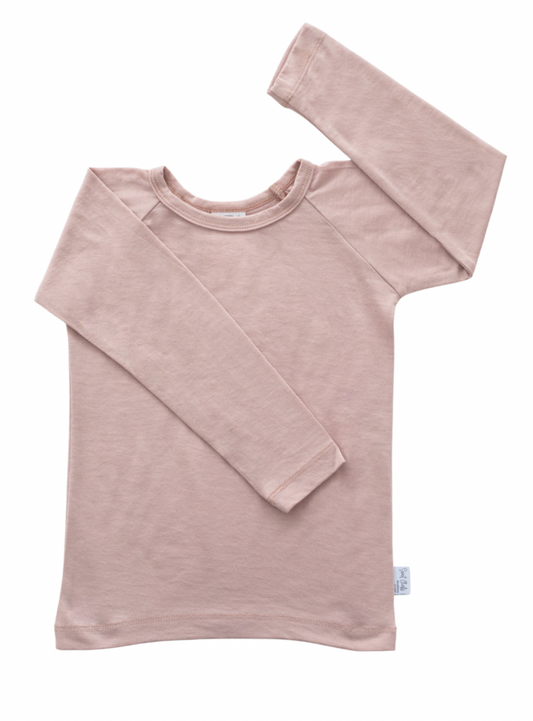Sweet Cheeks Merino Long Sleeve Top Blush