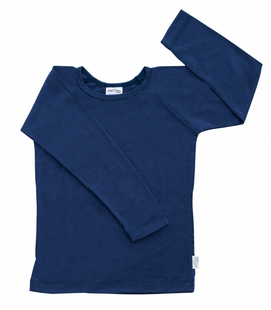 Sweet Cheeks Merino Long Sleeve Top Indigo