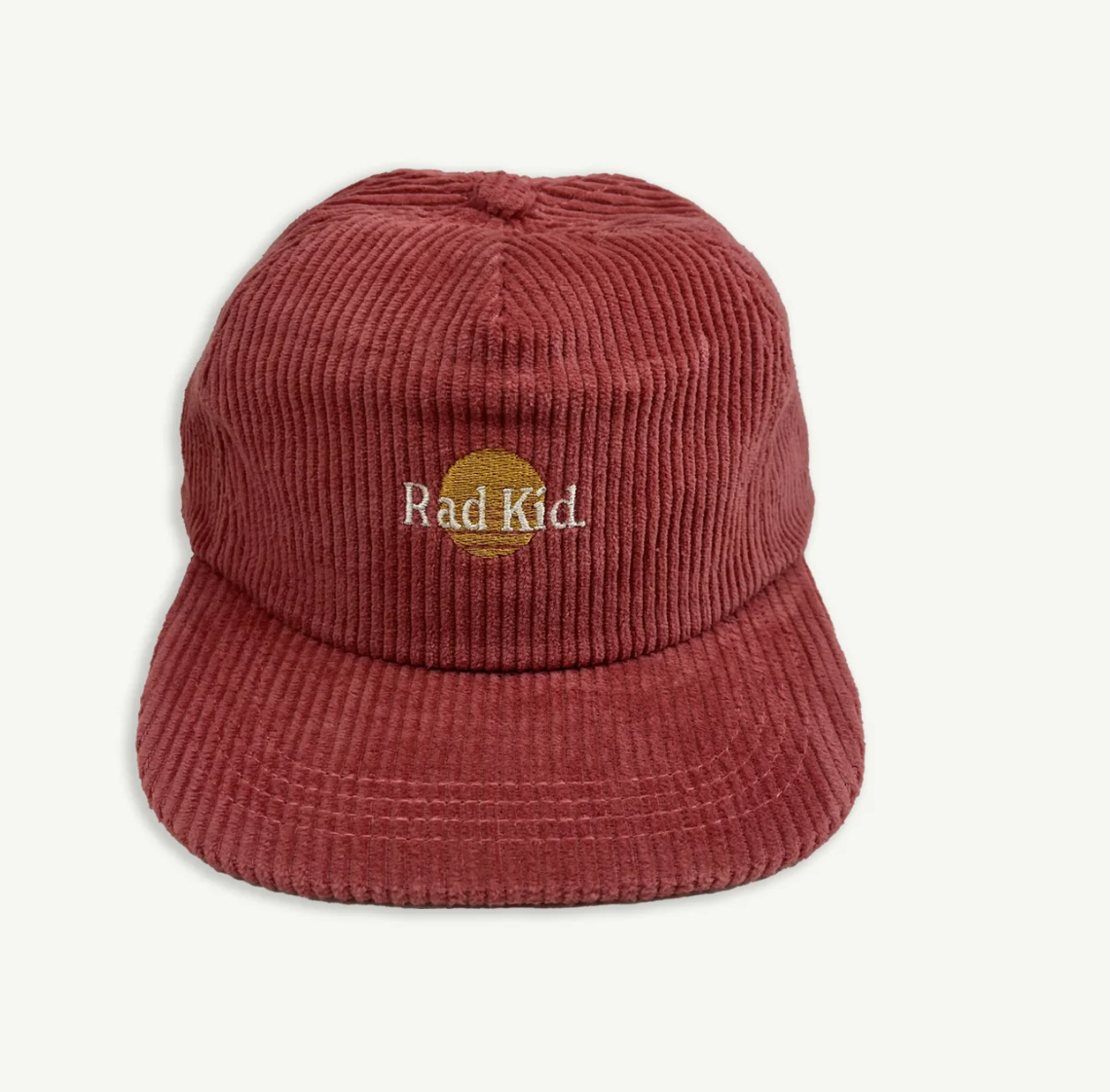 Rad Kid Pinch Front Cord Cap - Eco Red
