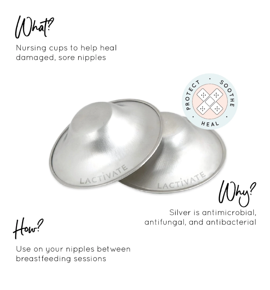 Silver Nursing Cups