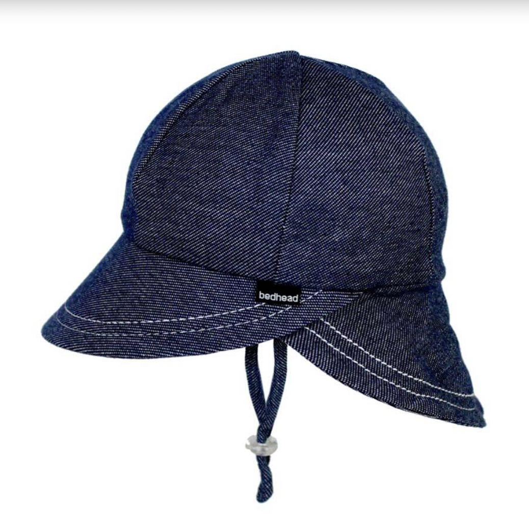 Legionnaire Hat with Strap - Denim