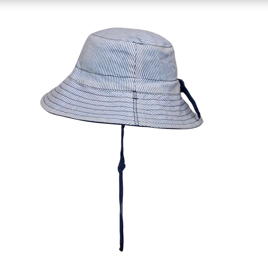 'Explorer' Kids Reversible Bucket Hat - Charlie/Indigo