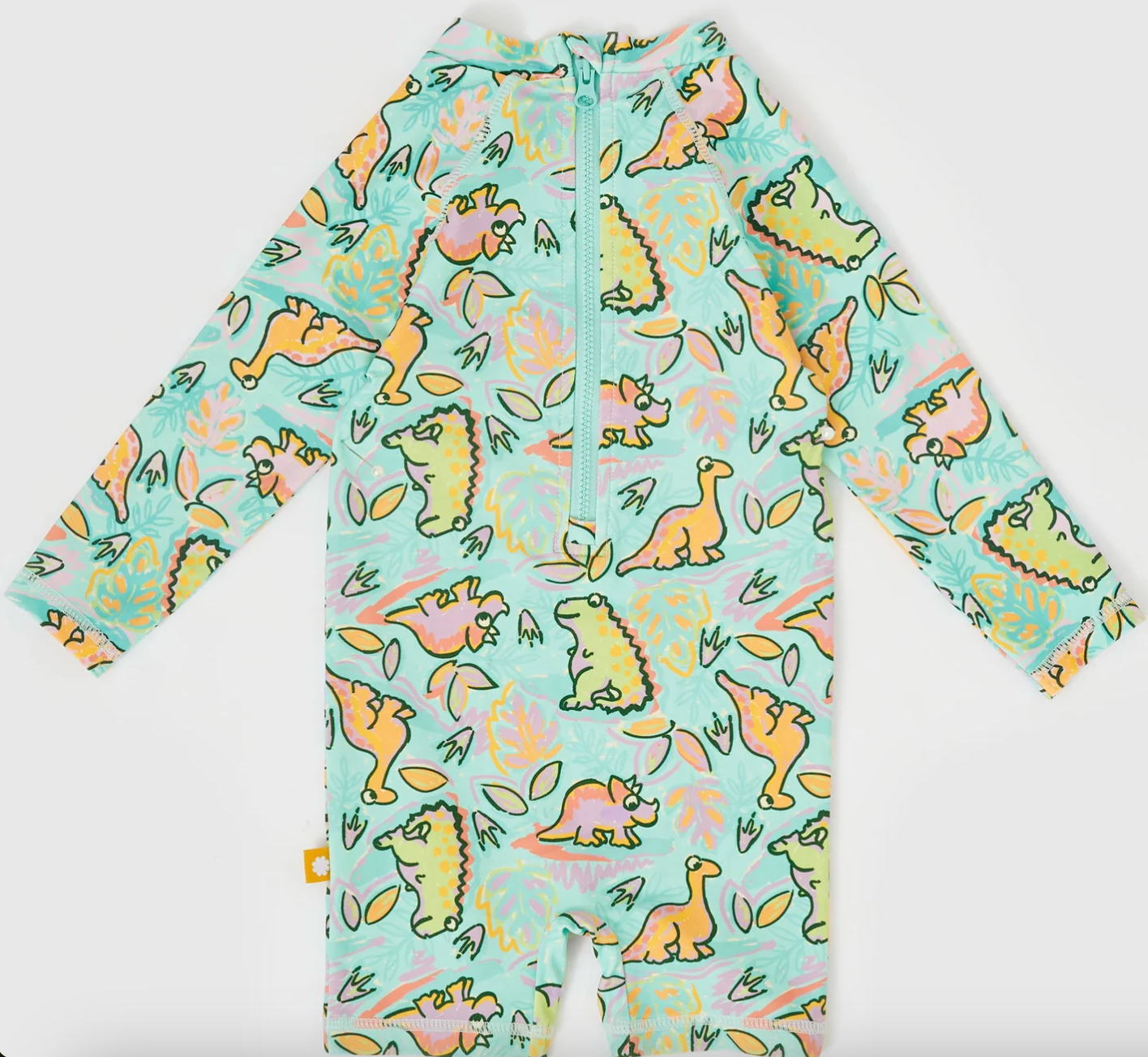 Dino Jungle Short Leg Swimsuit Sea Foam