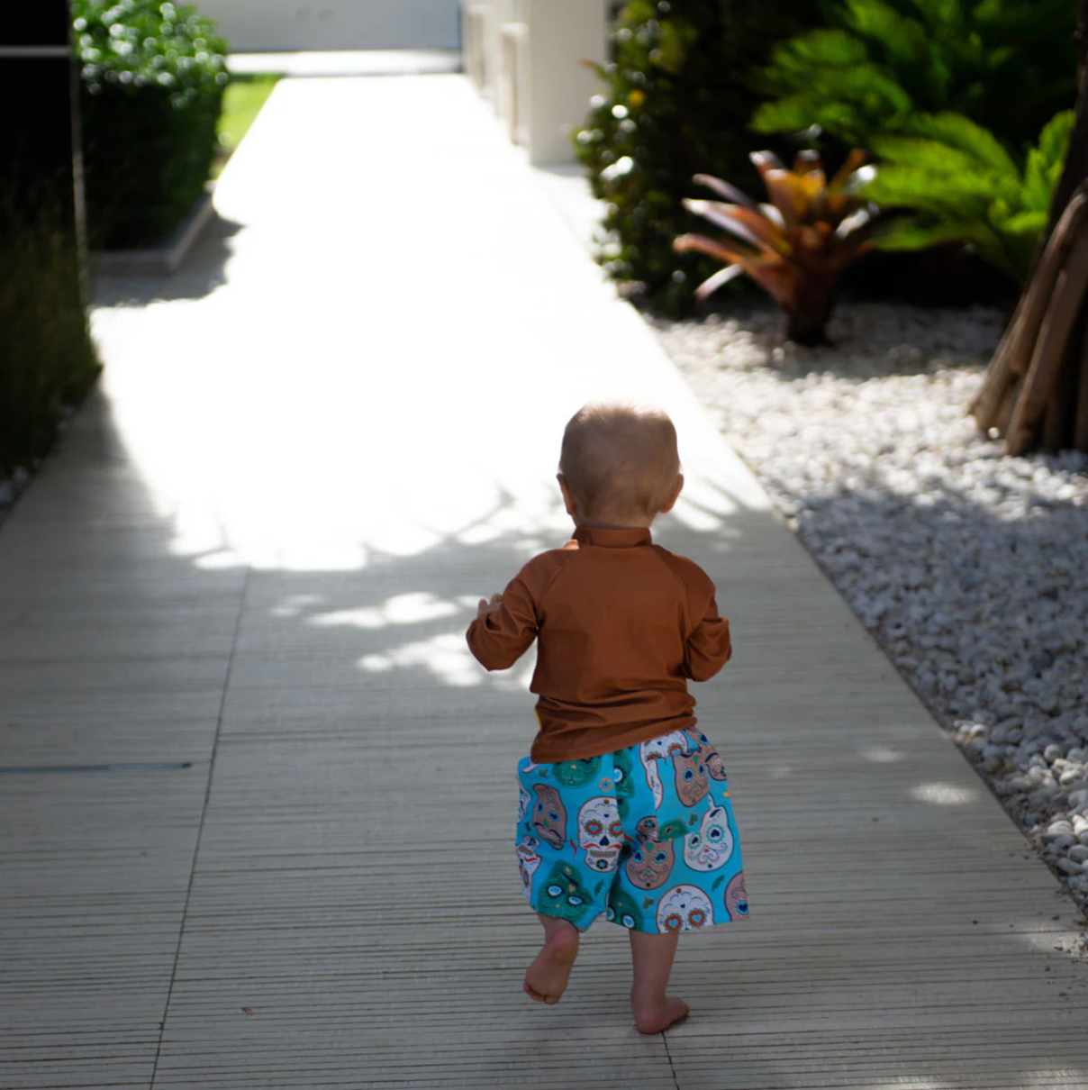 Kids Board Shorts Recycled Material Skulls Amigo