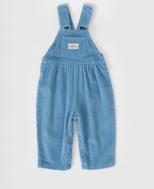 Sammy Corduroy Overalls Duck Egg