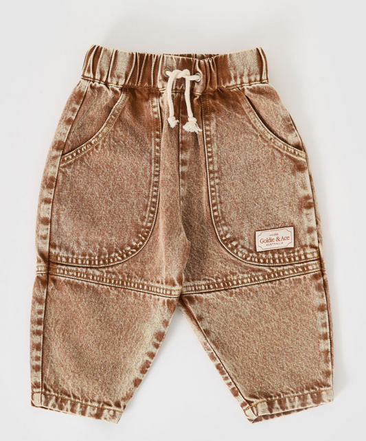 Drew Denim Pocket Pant Brown