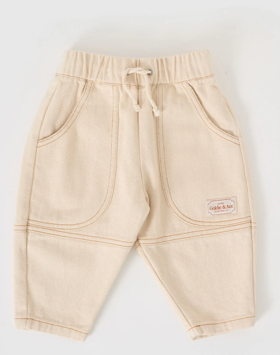Drew Denim Pocket Pant Oat