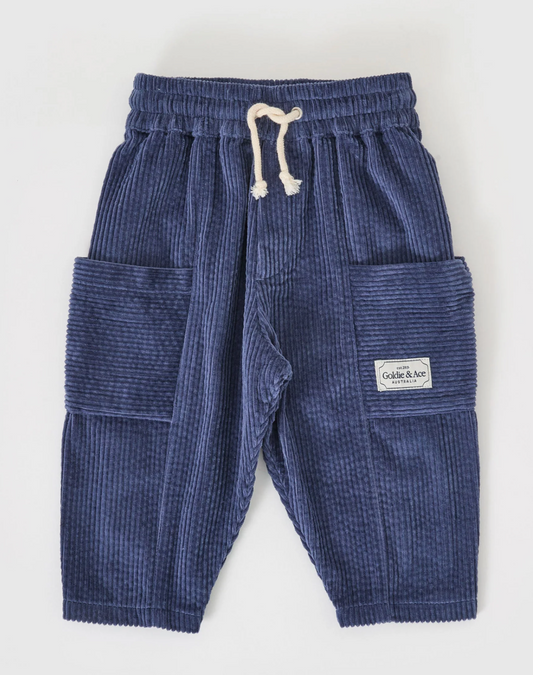 Kit Corduroy Pocket Pant Navy