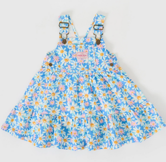 Seaside Daisy Tully Tiered Pinafore Dress