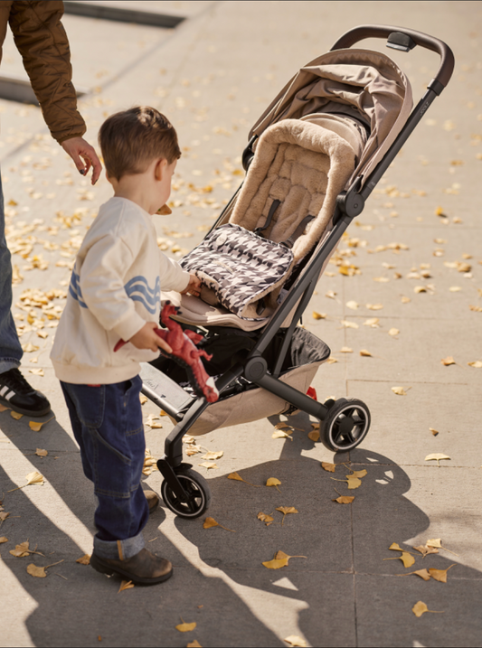Cozy Fleece Pram Liner - Houndstooth
