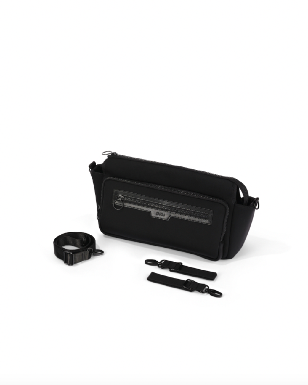 Multitasker Pram Caddy - Black Neoprene