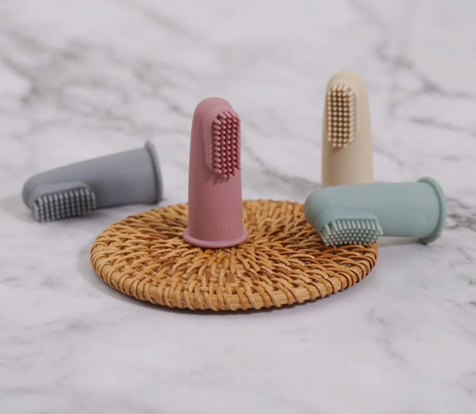 Haakaa Textured Silicone Finger Toothbrush - 2pk