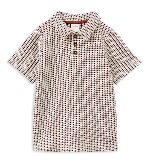 Chocolate Knit Polo
