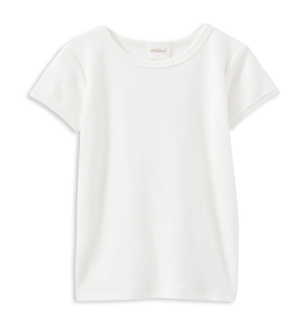 White Rib Tee