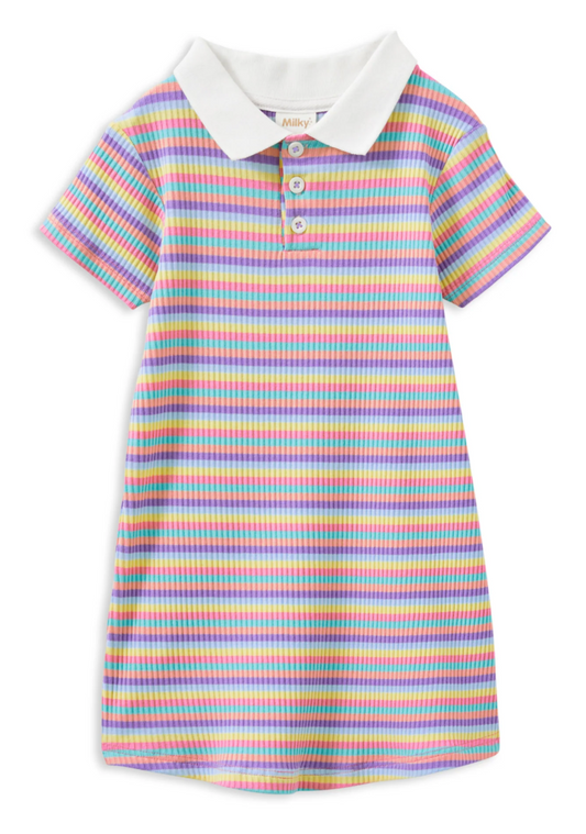 Multi Stripe Rib Dress