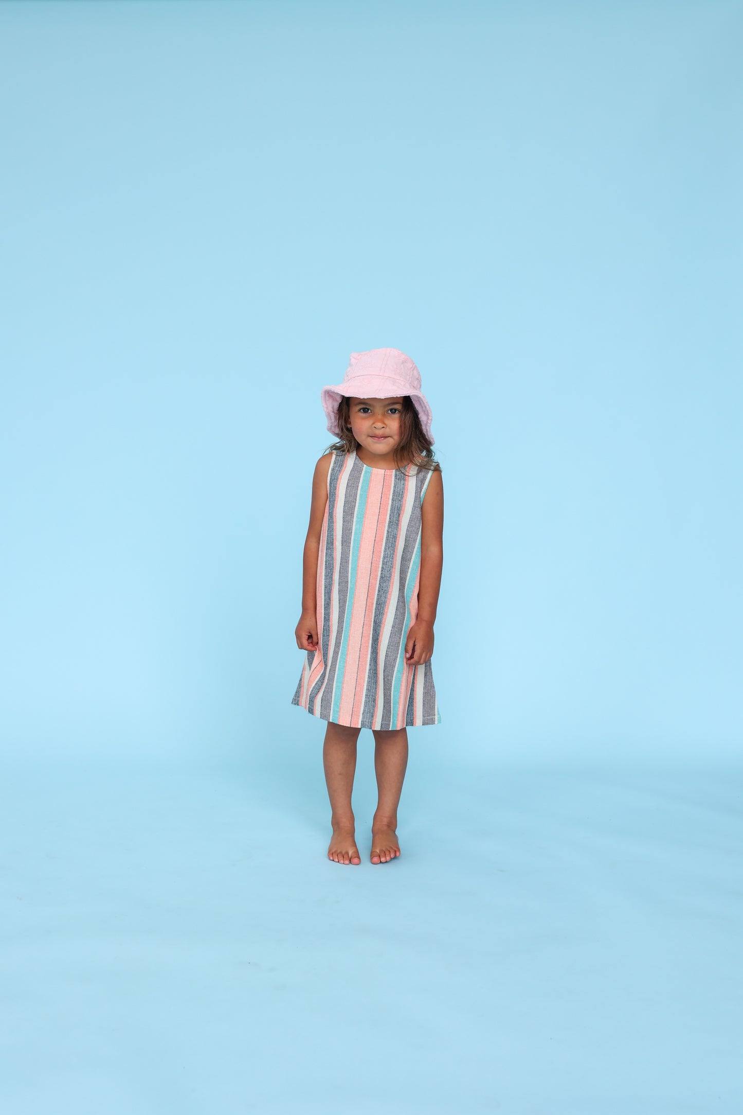 Summer Stripe Shift Cotton Dress