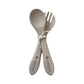 Silicone spoon and fork set