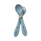 Silicone spoon and fork set