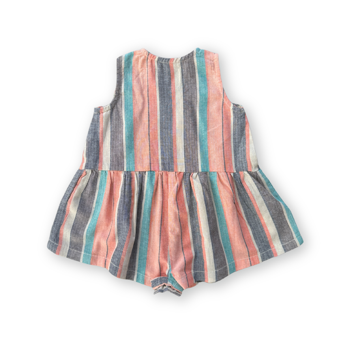 Summer Stripe Cotton Romper