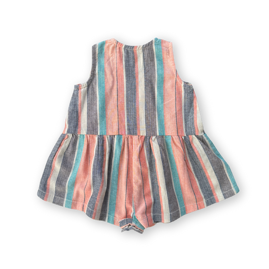 Summer Stripe Cotton Romper