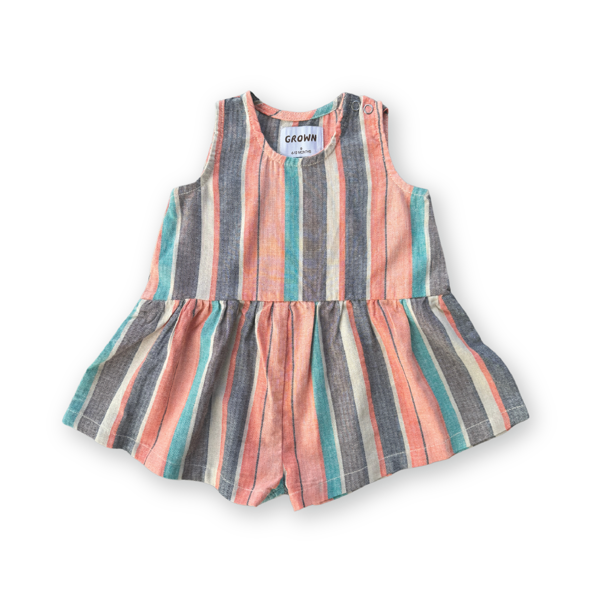 Summer Stripe Cotton Romper