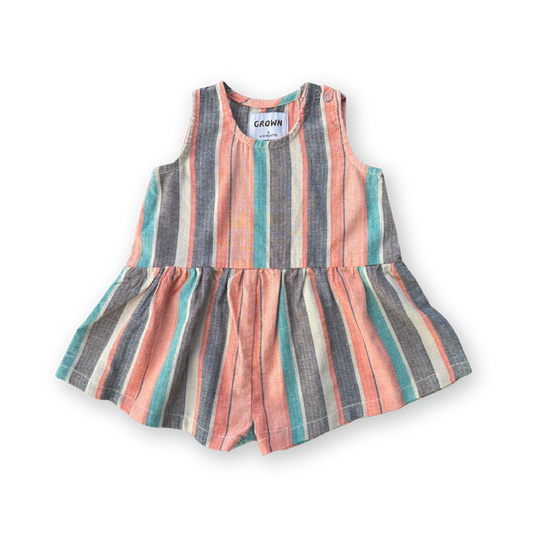 Summer Stripe Cotton Romper