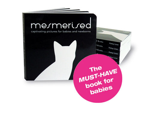 Mesmerised Black and White Baby Board Book