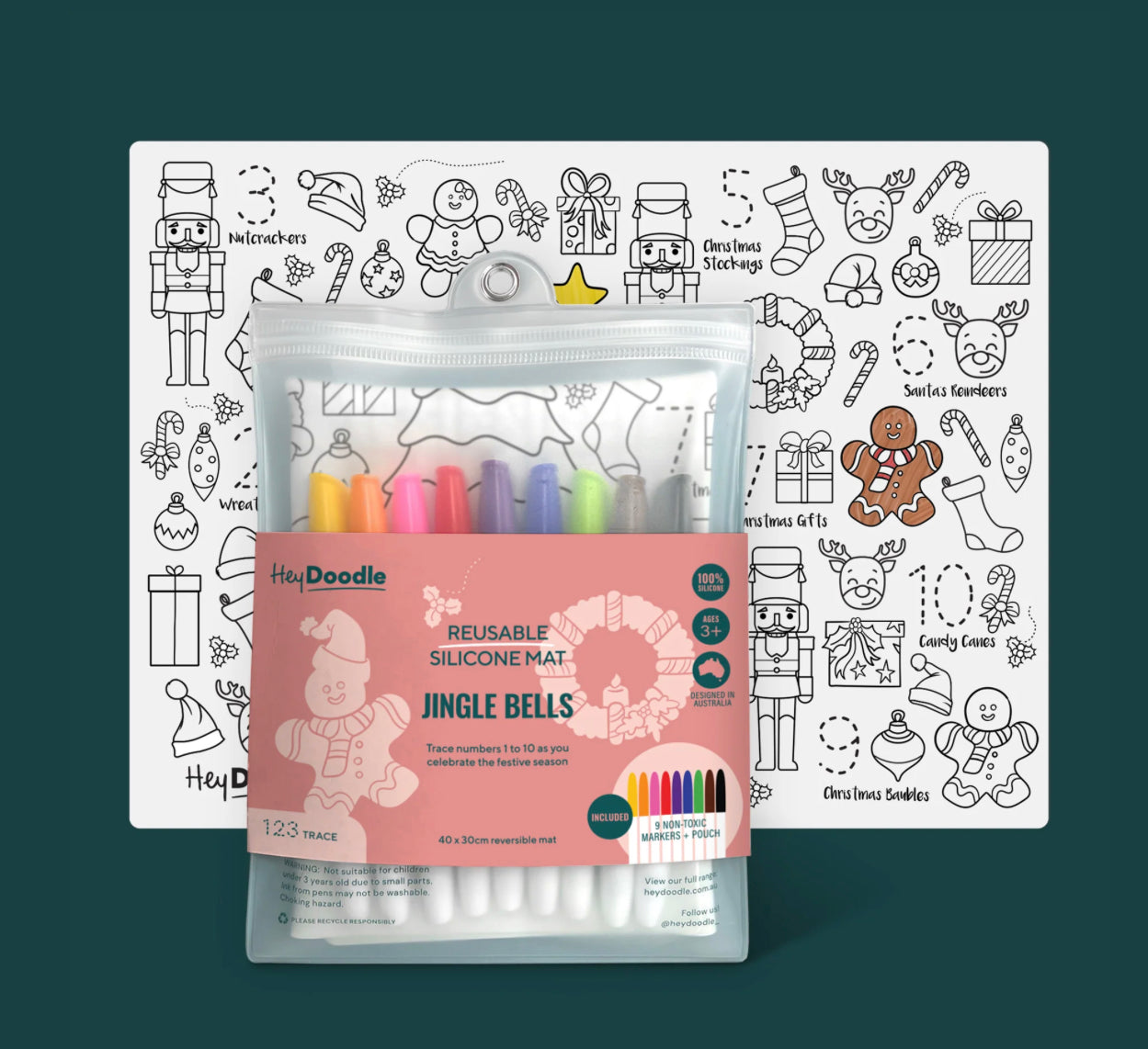 Hey Doodle Reusable Colouring Mat A3