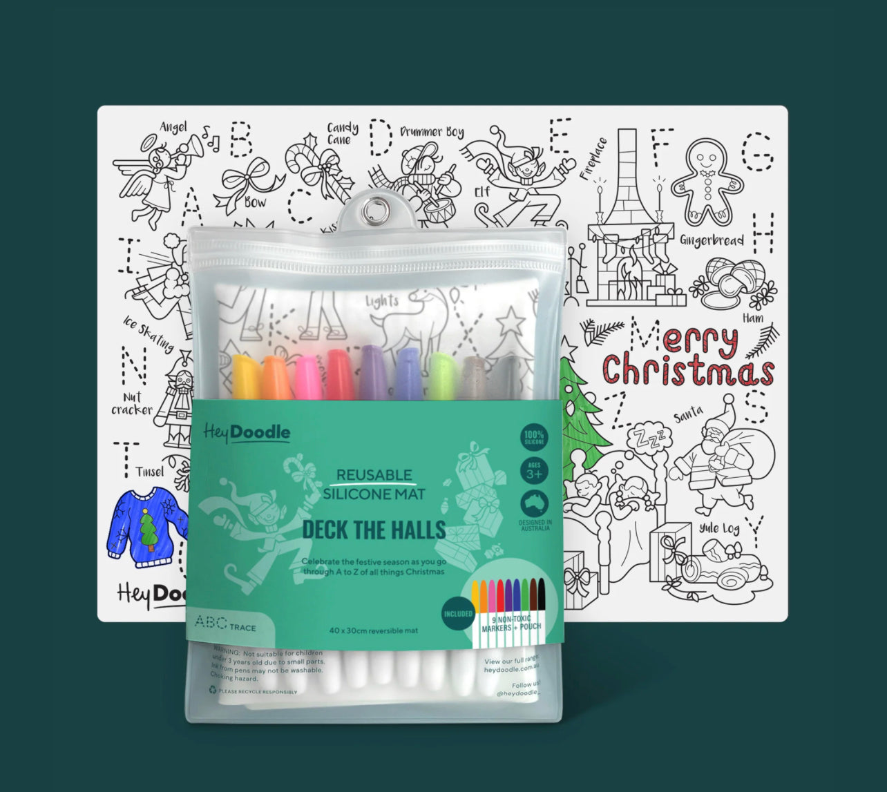 Hey Doodle Reusable Colouring Mat A3