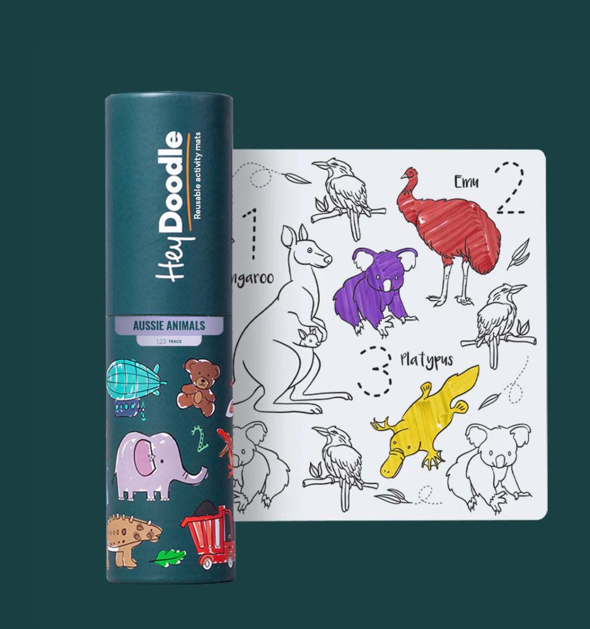 Mini Hey Doodle Reusable Colouring Mat