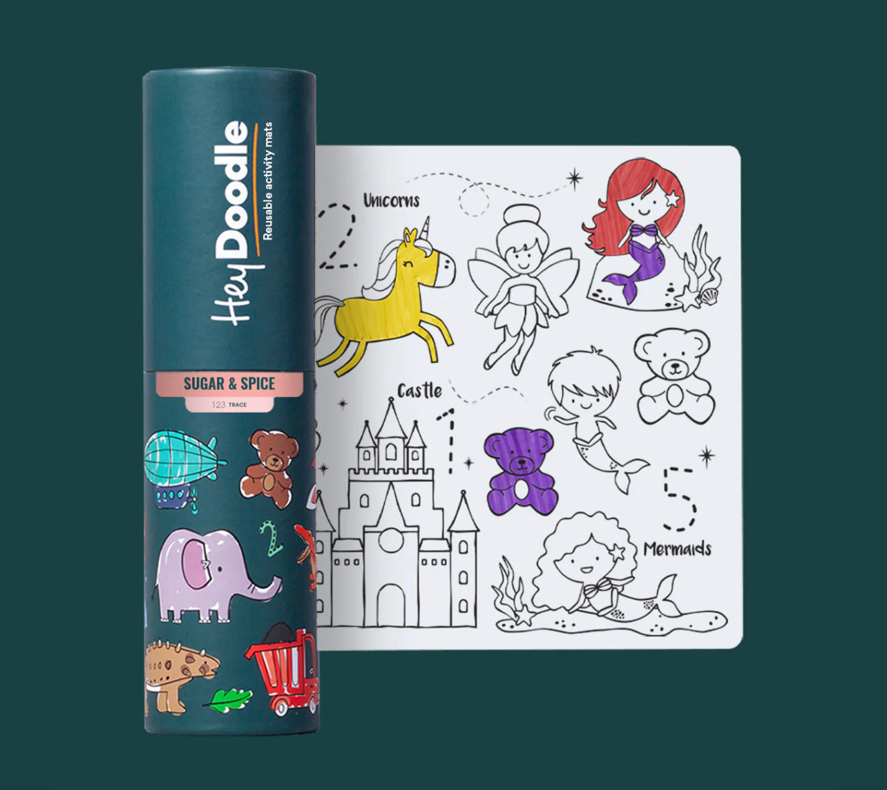 Mini Hey Doodle Reusable Colouring Mat