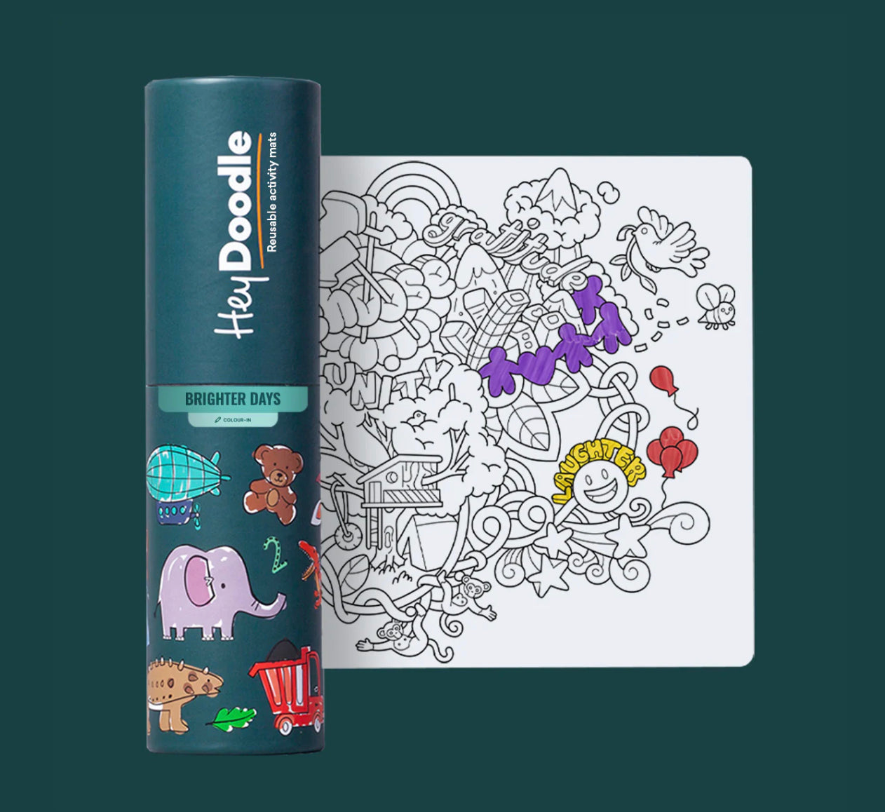 Mini Hey Doodle Reusable Colouring Mat