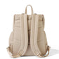 Signature Nappy Backpack - Oat Dimple Vegan Leather