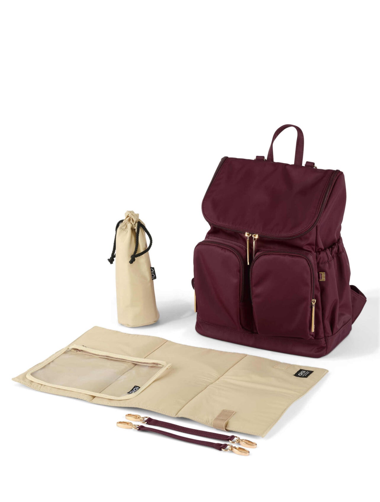 Signature Nappy Backpack - Mulberry Nylon