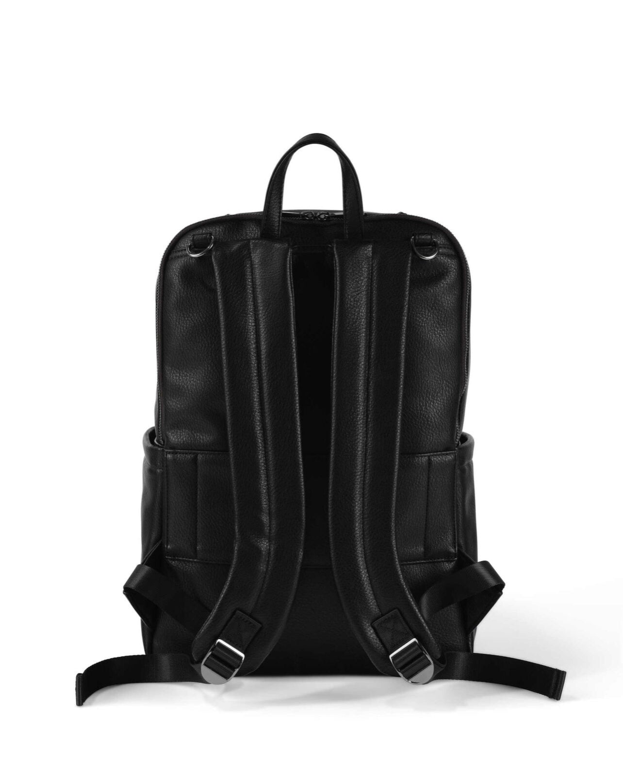 Multitasker Nappy Backpack - Black Vegan Leather