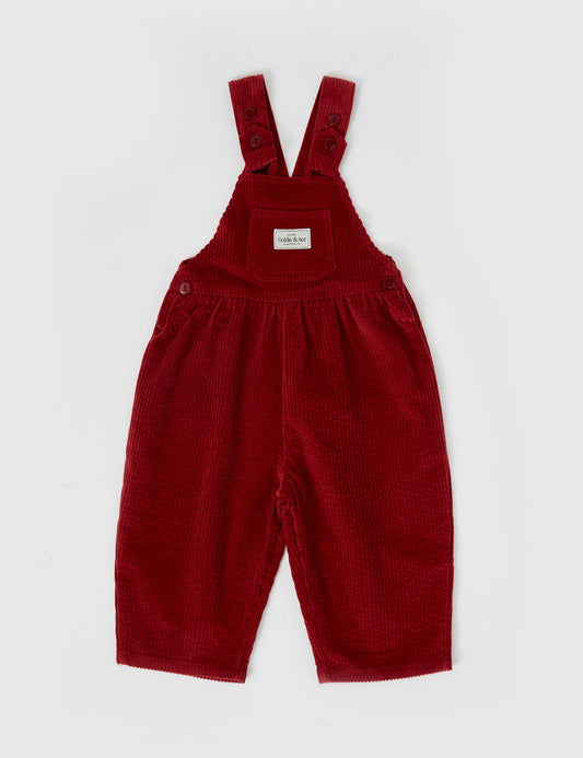 Sammy Corduroy Overalls Brick