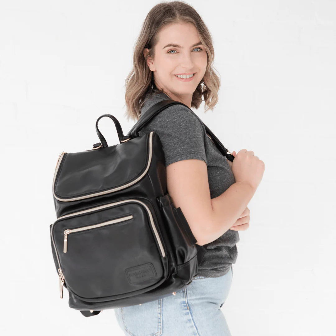 Florence Vegan Leather Nappy Bag Backpack