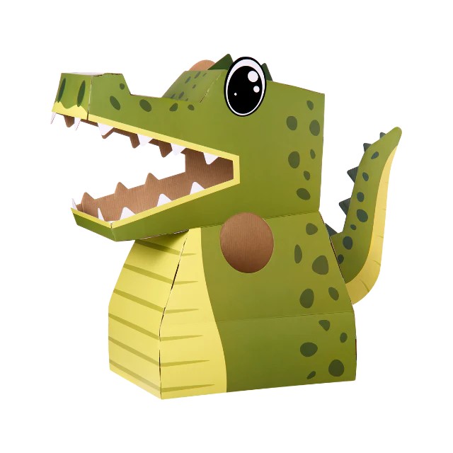 Billie the Crocodile - 3D Cardboard Crocodile Costume Kit